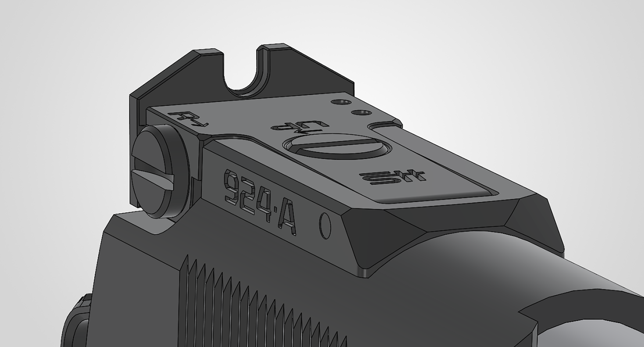 924•ALPHA Adjustable Rear Sight