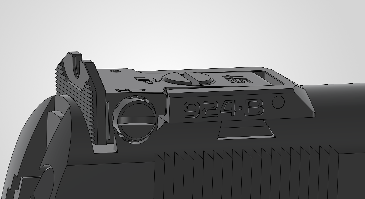 924•BRAVO Adjustable Rear Sight