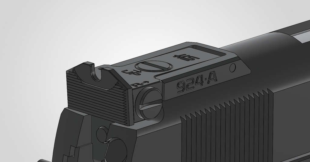924•ALPHA Adjustable Rear Sight
