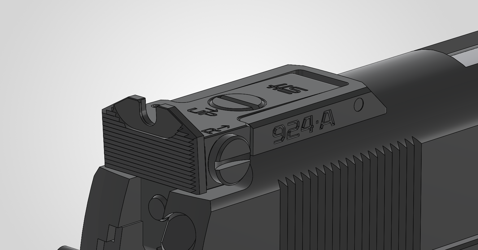 924•ALPHA Adjustable Rear Sight